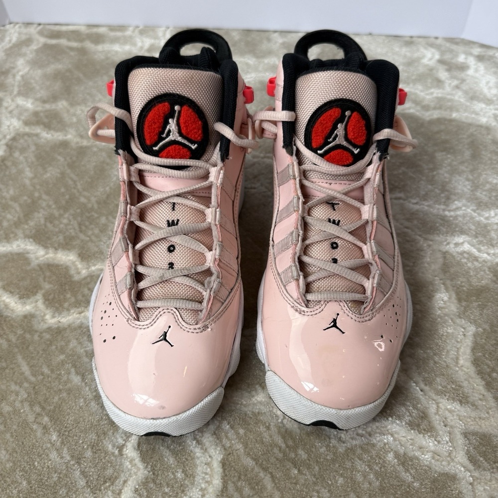 Air Jordan 6 Rings Pink Girls Sneakers Size‎ 5.5Y. Used